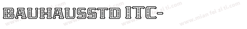 bauhausstd ITC字体转换